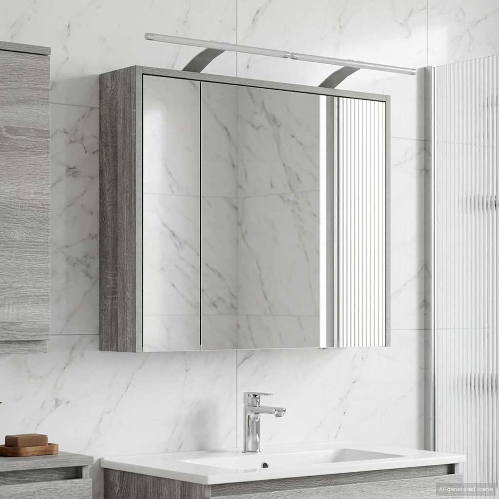Badezimmerspiegelschrank Graues Sonoma 73,5 x 16 x 62,5 cm