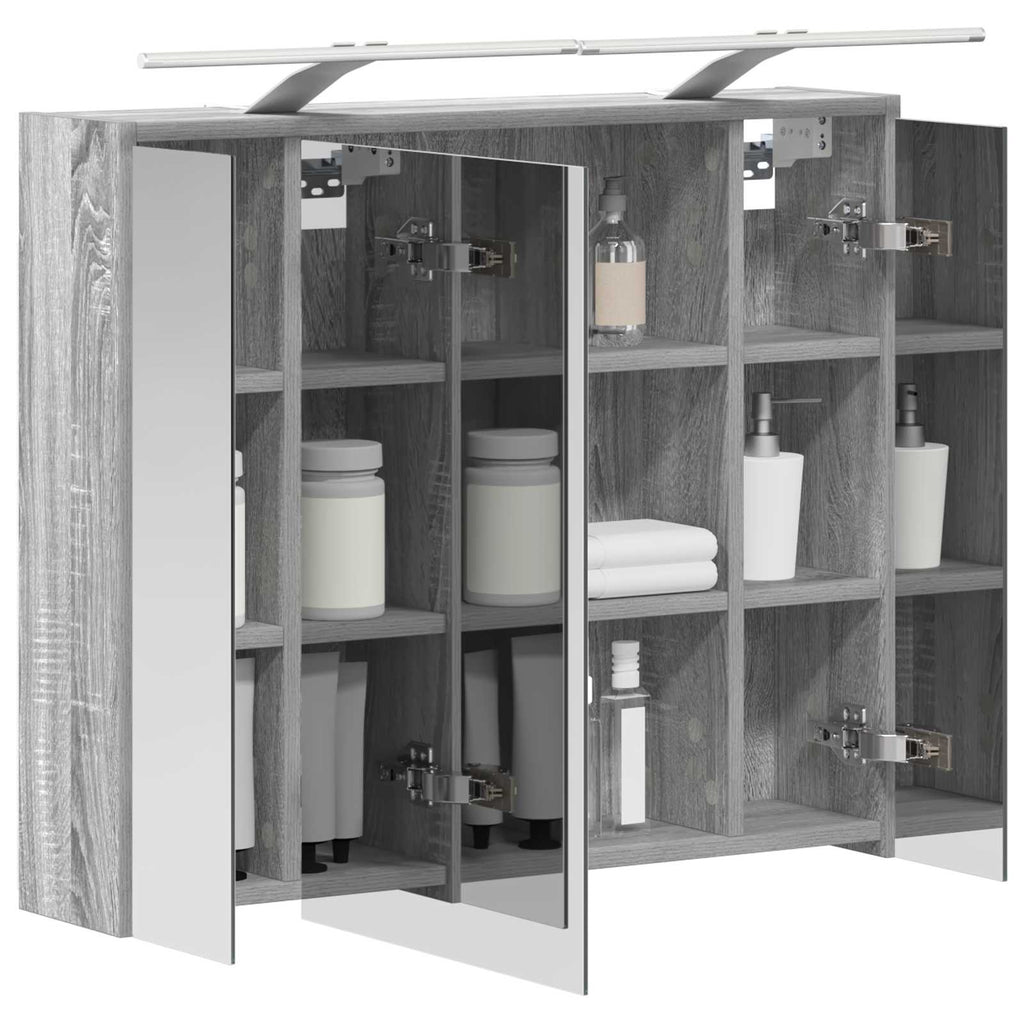 Badezimmerspiegelschrank Graues Sonoma 73,5 x 16 x 62,5 cm