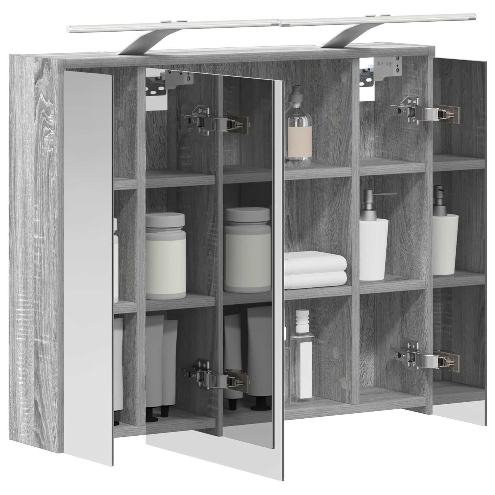 Badezimmerspiegelschrank Graues Sonoma 73,5 x 16 x 62,5 cm