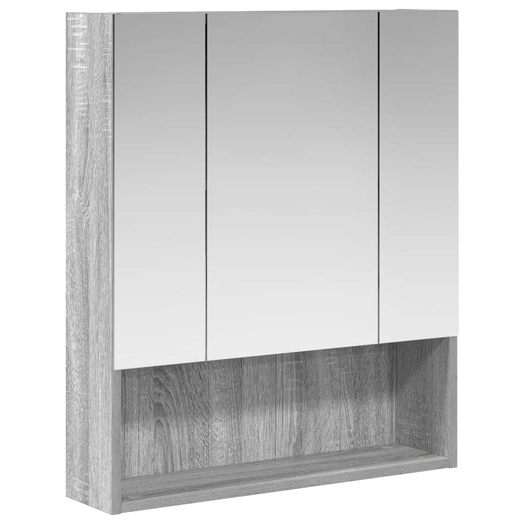 Badezimmerspiegelschrank Graues Sonoma 60 x 14.5 x 70 cm