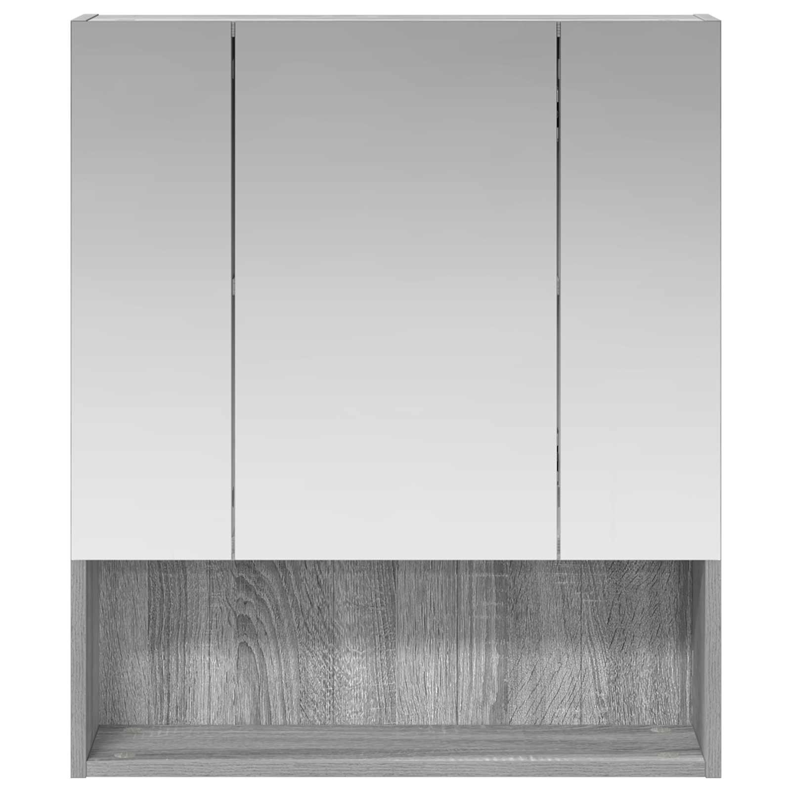 Badezimmerspiegelschrank Graues Sonoma 60 x 14.5 x 70 cm