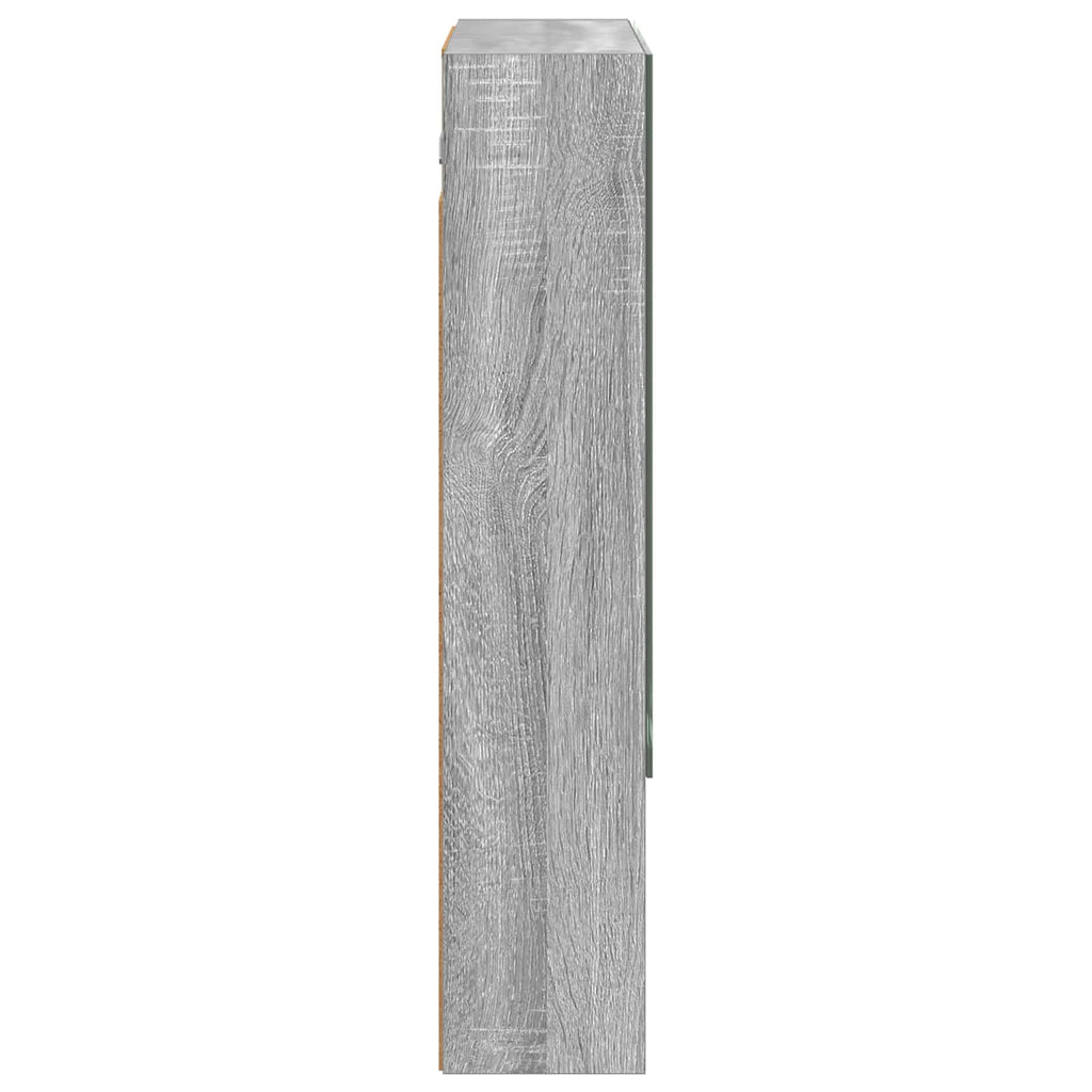 Badezimmerspiegelschrank Graues Sonoma 60 x 14.5 x 70 cm