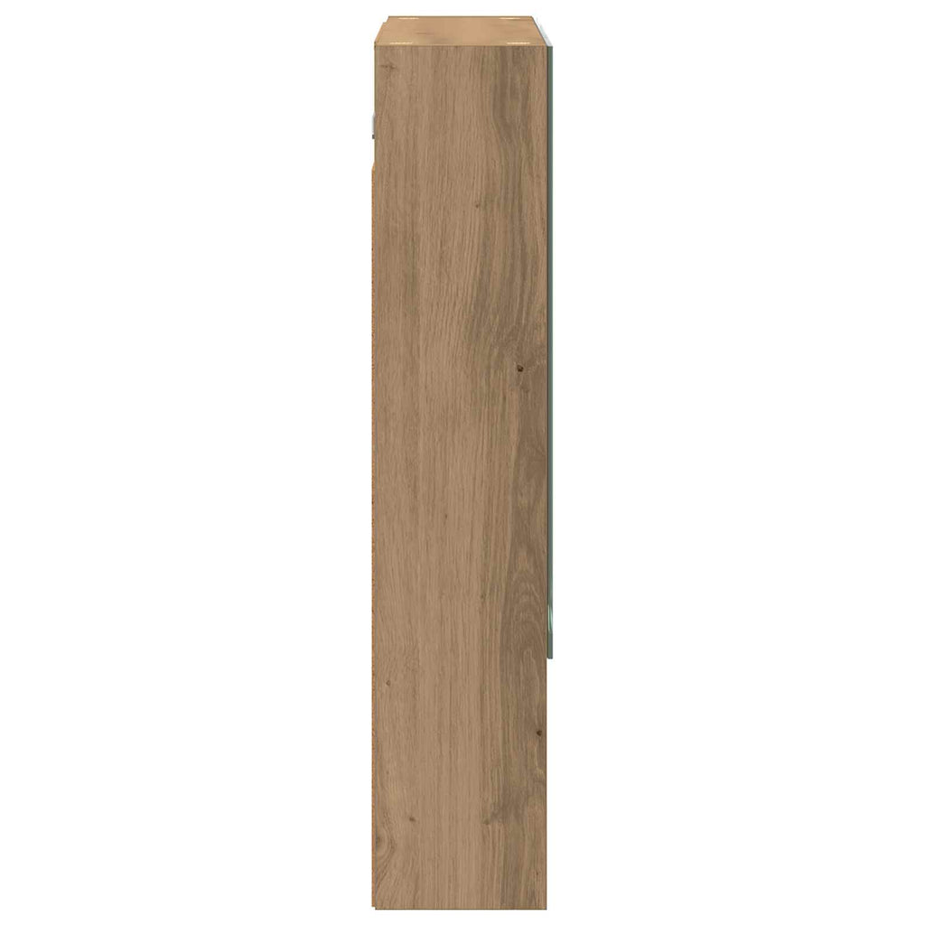 Badezimmerspiegelschrank Kunsthandwerk Eiche 60 x 14.5 x 70 cm