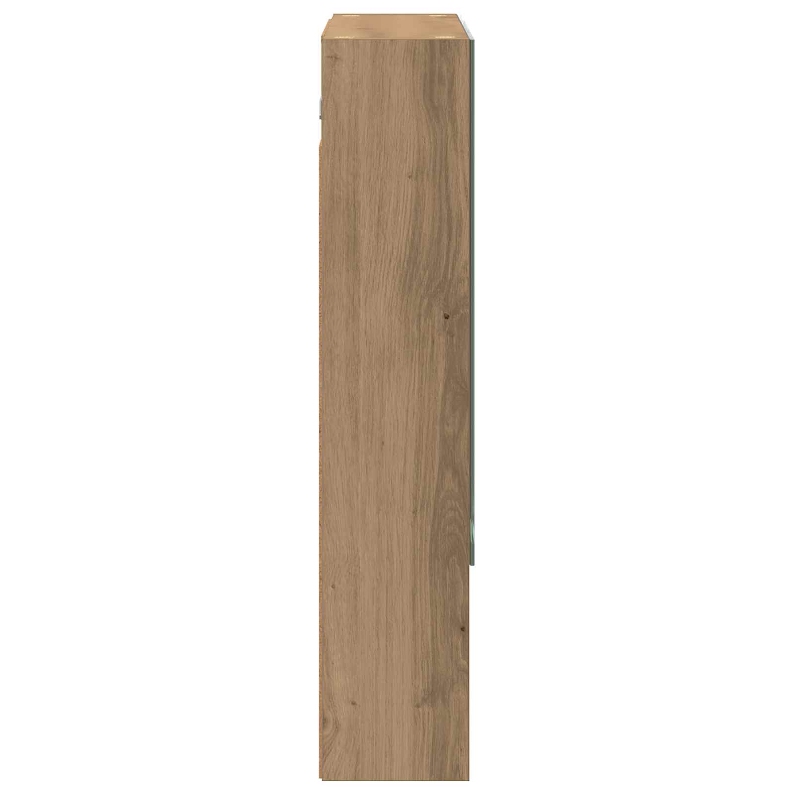 Badezimmerspiegelschrank Kunsthandwerk Eiche 60 x 14.5 x 70 cm