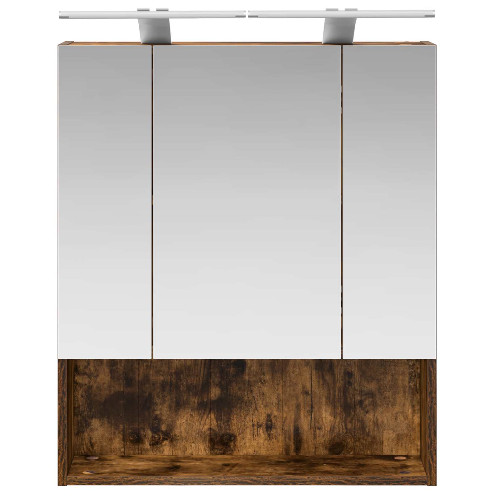 Badezimmerspiegelschrank Geräucherte Eiche 60 x 14.5 x 70 cm
