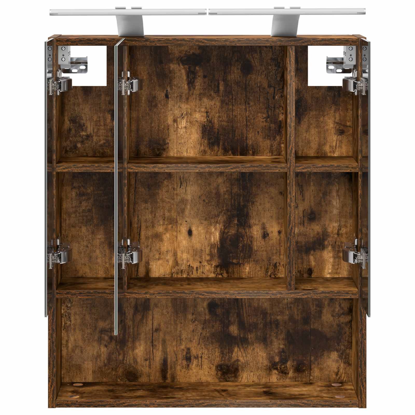 Badezimmerspiegelschrank Geräucherte Eiche 60 x 14.5 x 70 cm