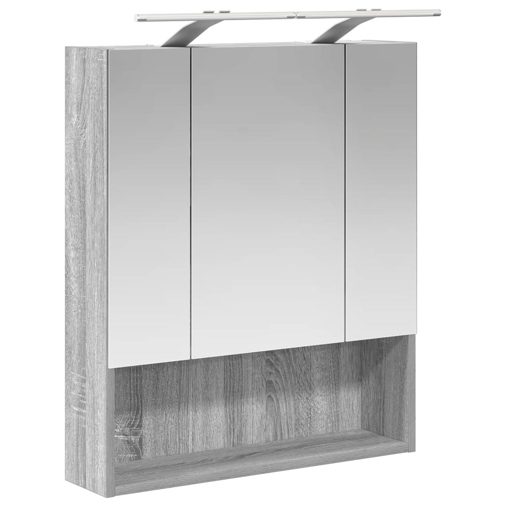 Badezimmerspiegelschrank Graues Sonoma 60 x 14.5 x 70 cm