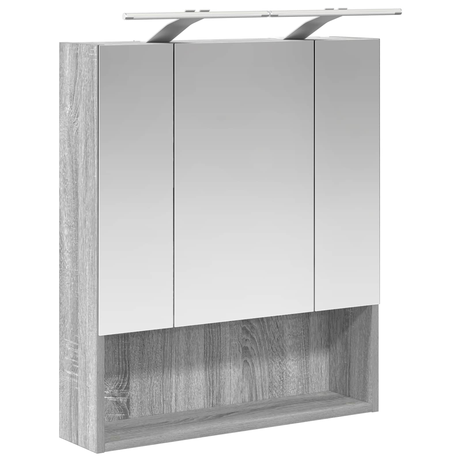 Badezimmerspiegelschrank Graues Sonoma 60 x 14.5 x 70 cm