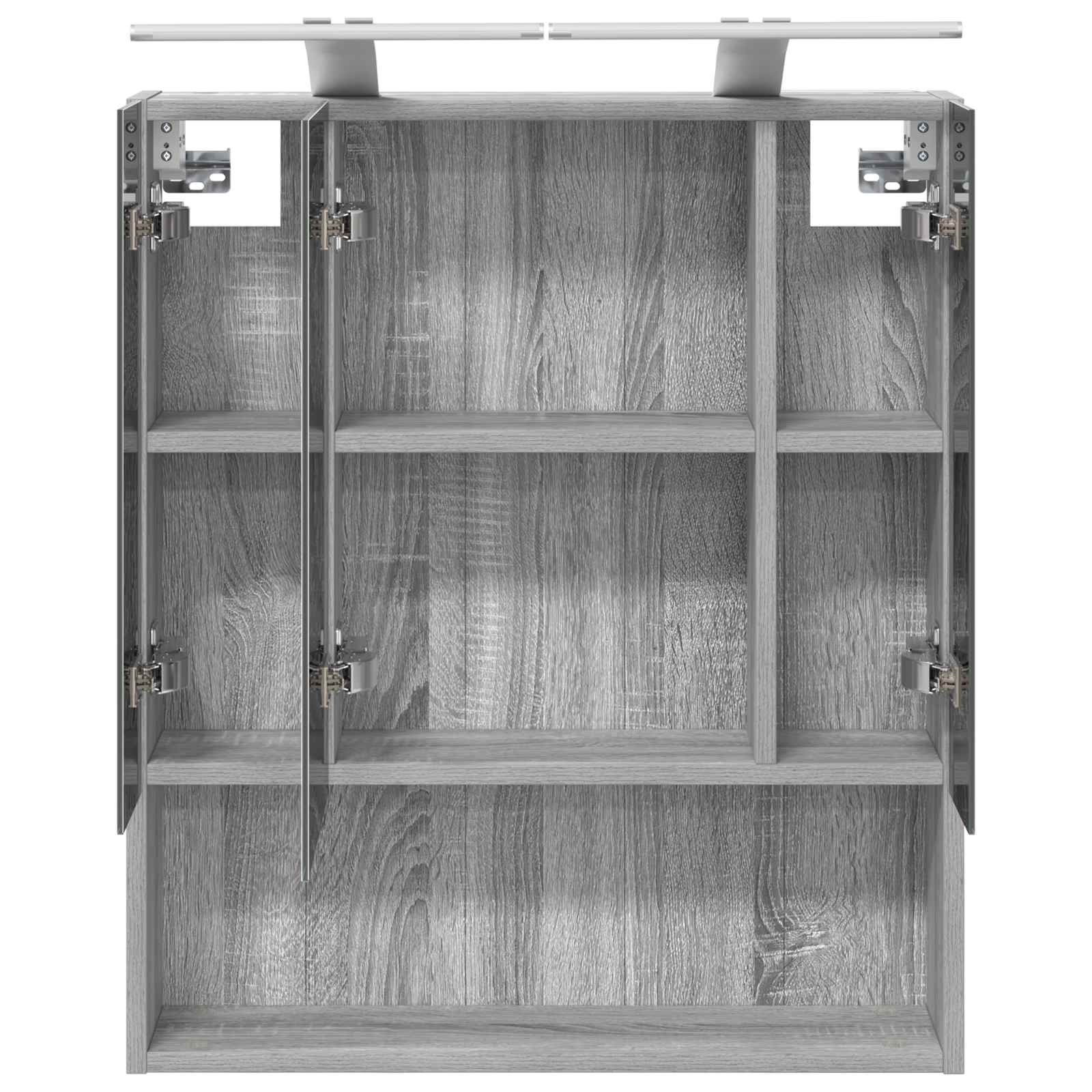 Badezimmerspiegelschrank Graues Sonoma 60 x 14.5 x 70 cm