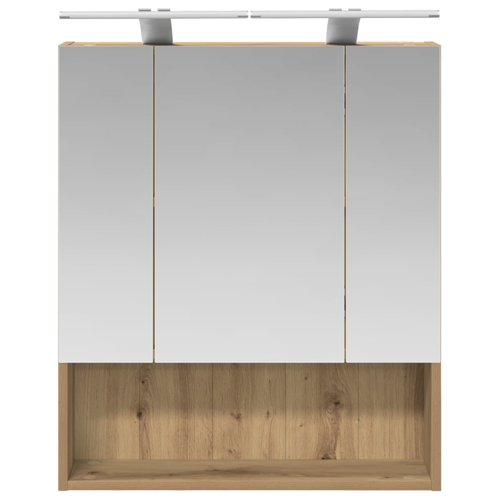 Badezimmerspiegelschrank Kunsthandwerk Eiche 60 x 14.5 x 70 cm