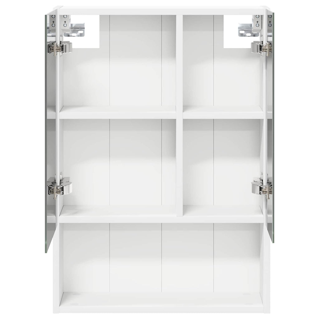 Badezimmerspiegelschrank Weiß 50 x 14,5 x 70 cm Holzwerkstoff