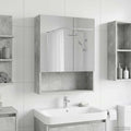 Badezimmerspiegelschrank mit Regal Beton Grau 50 x 14,5 x 70 cm