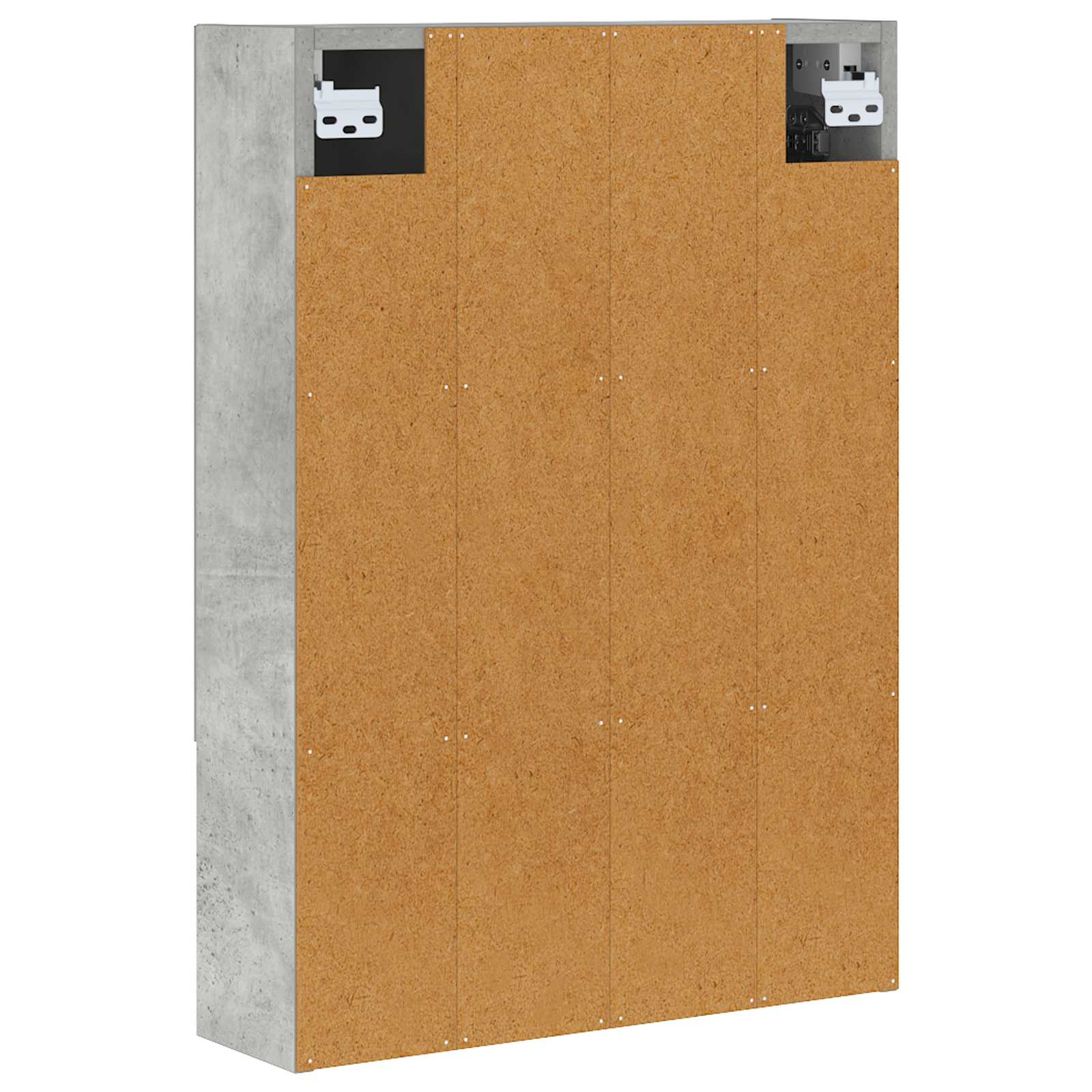 Badezimmerspiegelschrank mit Regal Beton Grau 50 x 14,5 x 70 cm