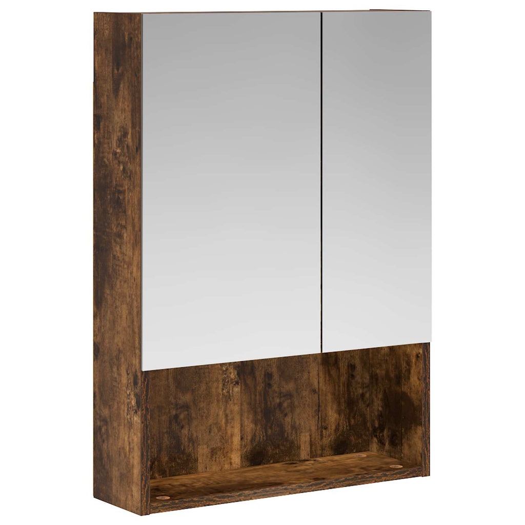 Badezimmerspiegelschrank Geräucherte Eiche 50 x 14,5 x 70 cm