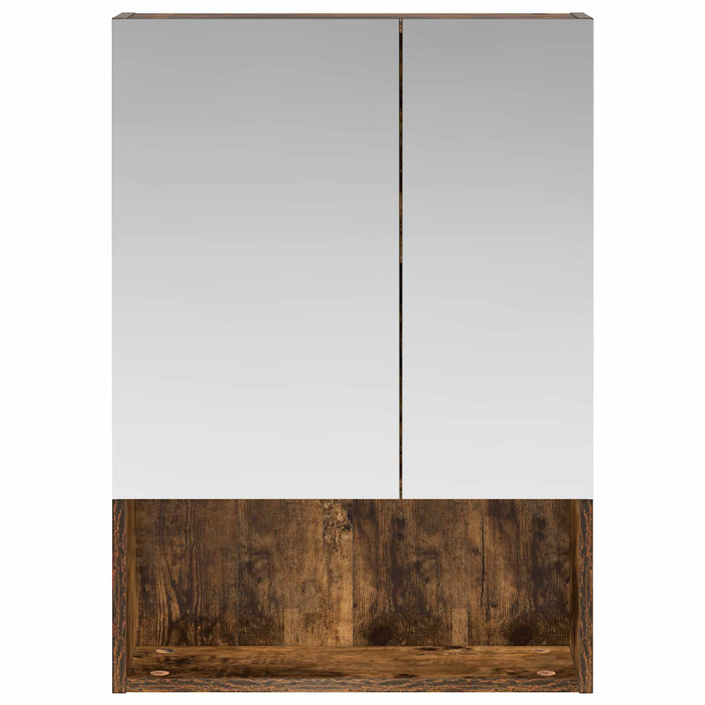 Badezimmerspiegelschrank Geräucherte Eiche 50 x 14,5 x 70 cm