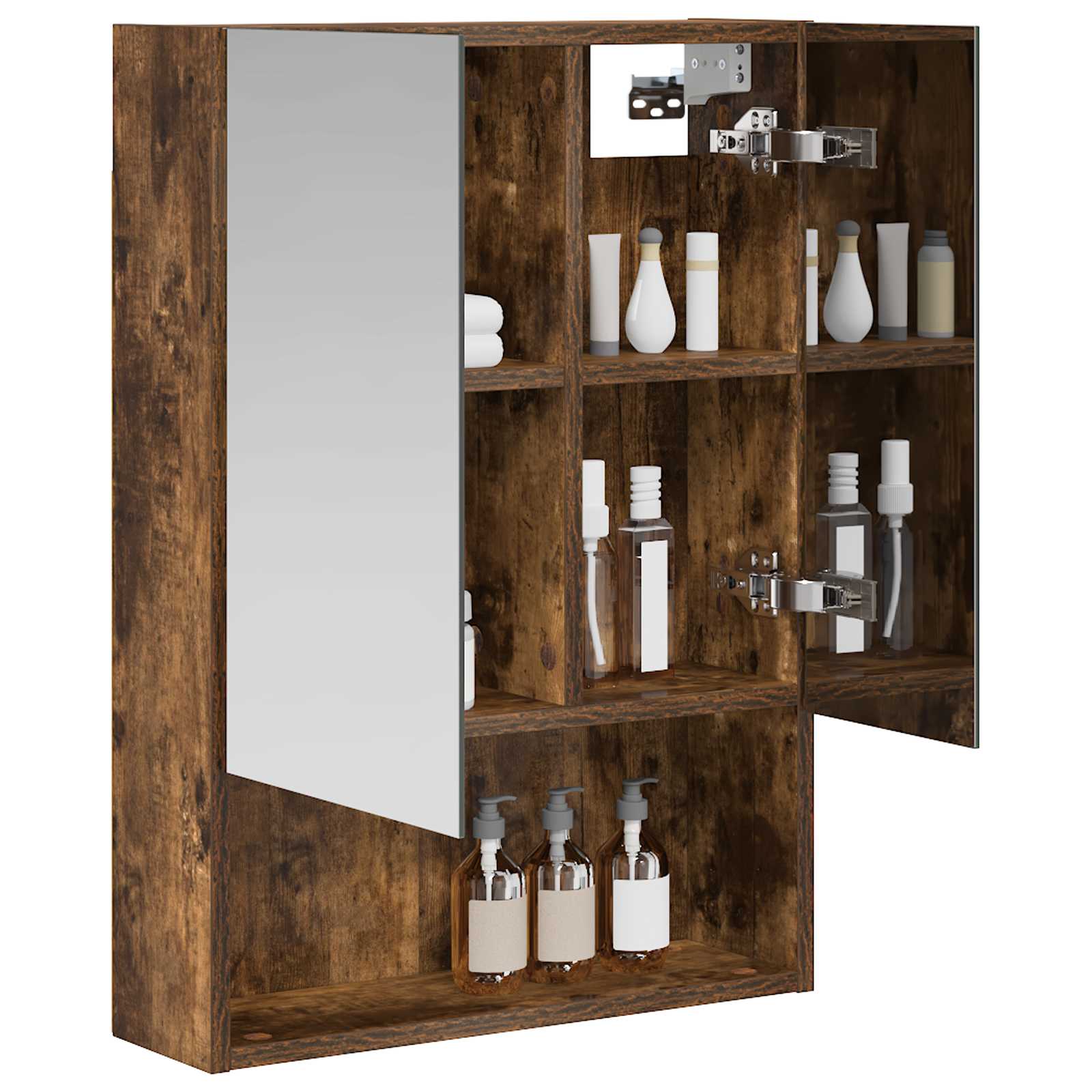 Badezimmerspiegelschrank Geräucherte Eiche 50 x 14,5 x 70 cm