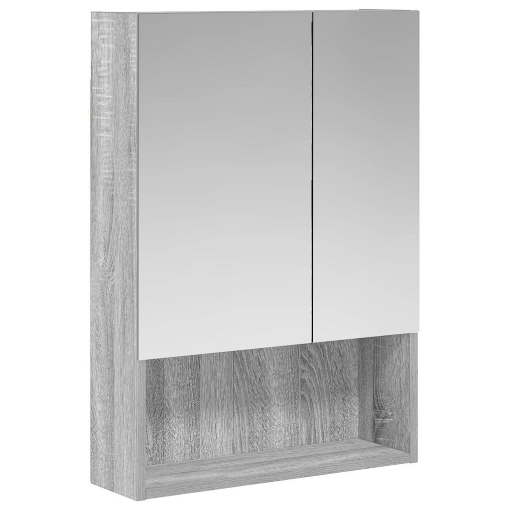 Badezimmerspiegelschrank Graues Sonoma 50 x 14,5 x 70 cm