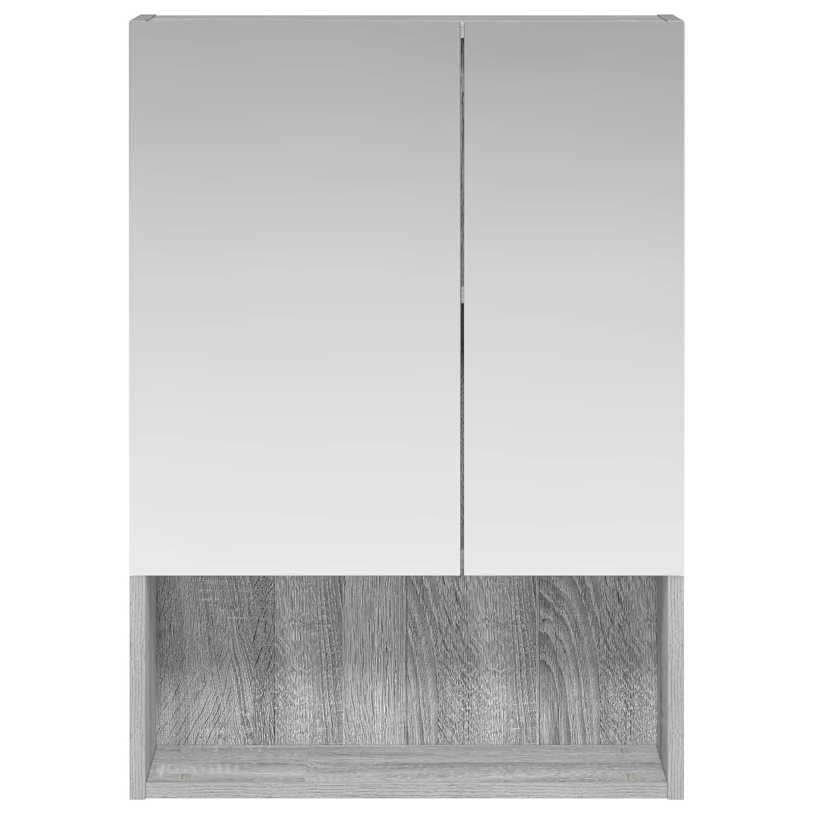 Badezimmerspiegelschrank Graues Sonoma 50 x 14,5 x 70 cm