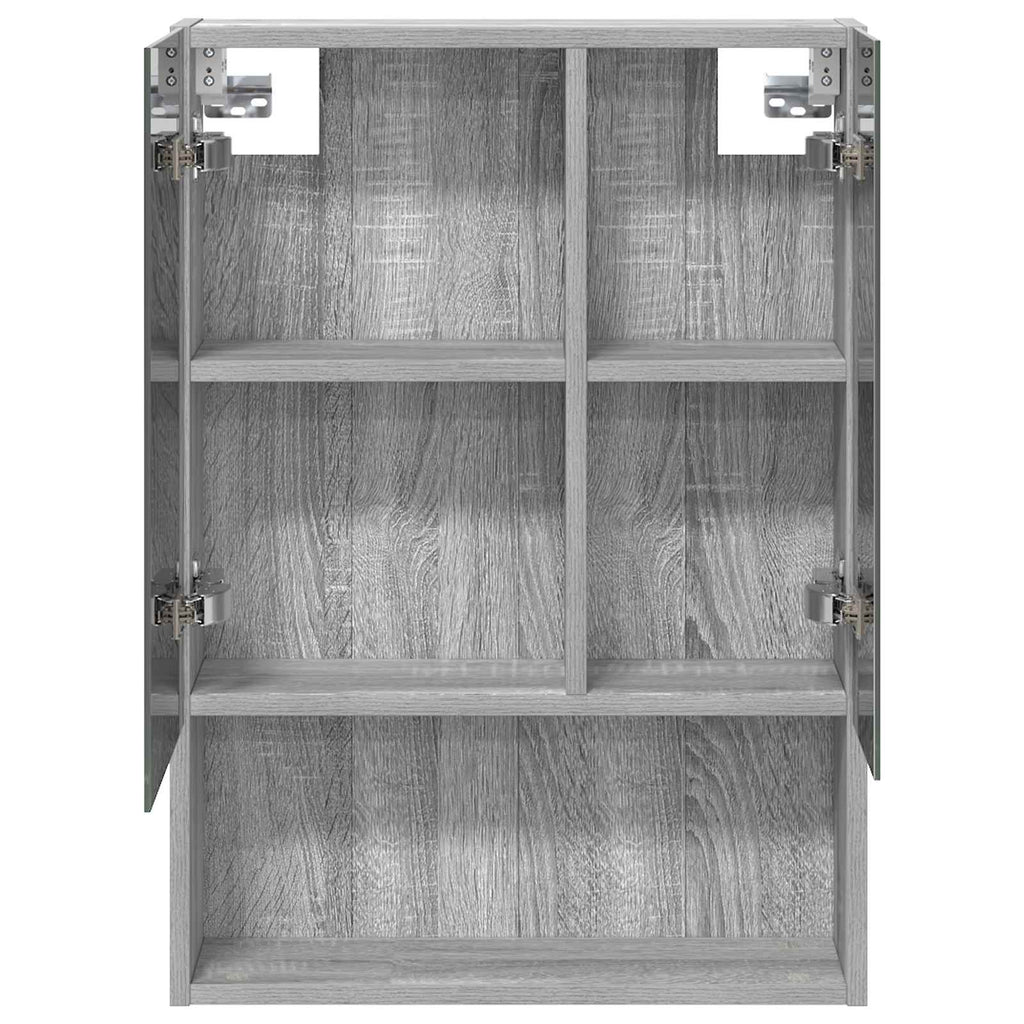 Badezimmerspiegelschrank Graues Sonoma 50 x 14,5 x 70 cm