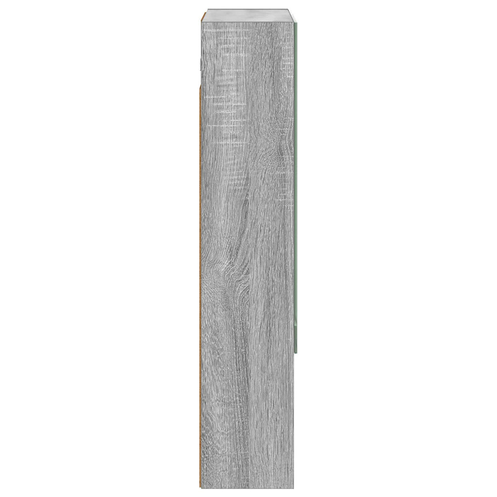 Badezimmerspiegelschrank Graues Sonoma 50 x 14,5 x 70 cm