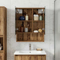 Badezimmerspiegelschrank mit Regal Altholz 50 x 14,5 x 70 cm