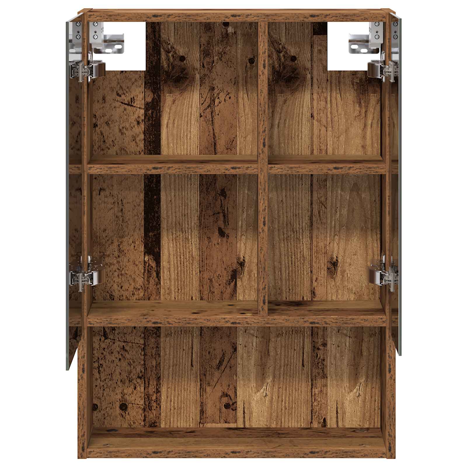Badezimmerspiegelschrank mit Regal Altholz 50 x 14,5 x 70 cm