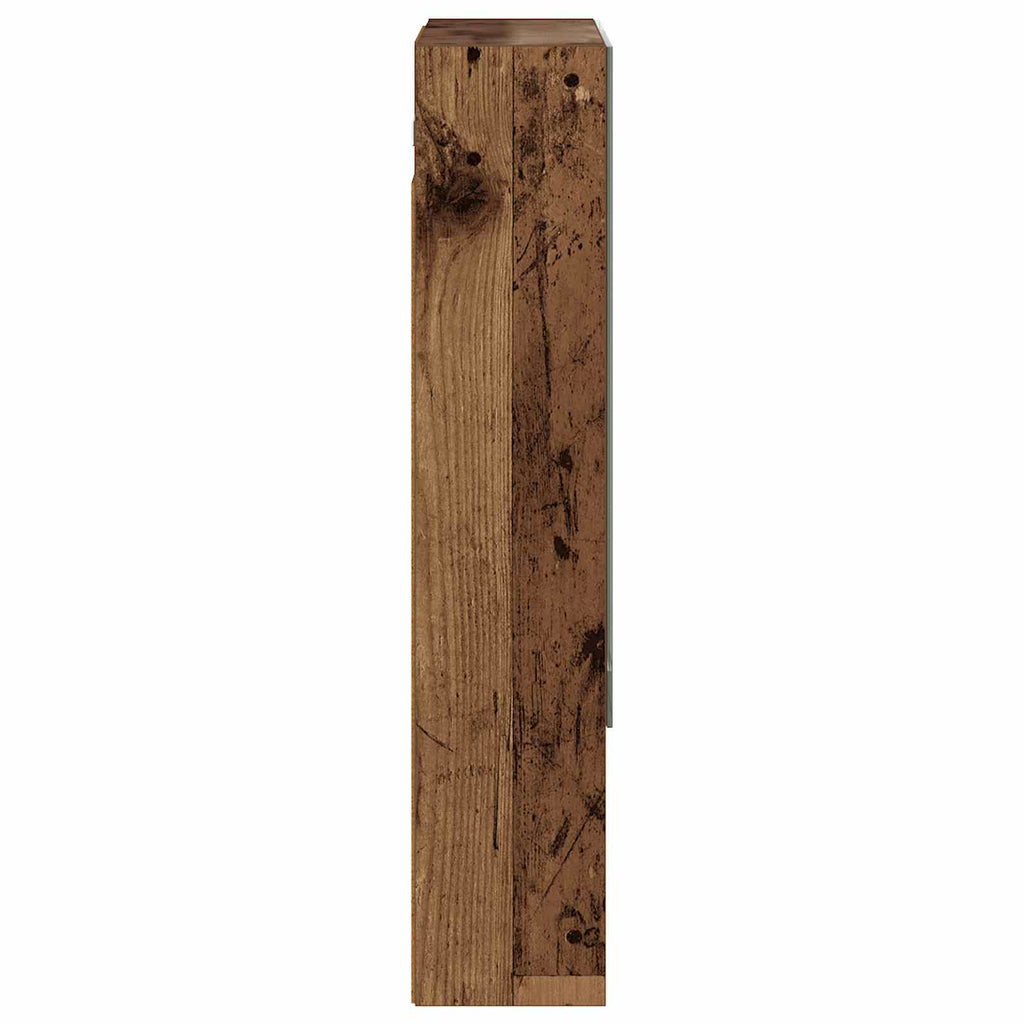 Badezimmerspiegelschrank mit Regal Altholz 50 x 14,5 x 70 cm