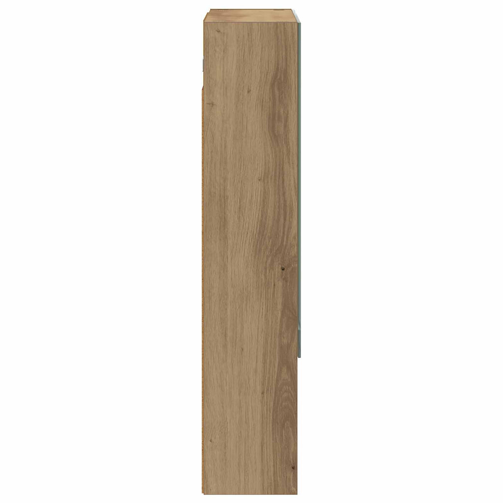 Badezimmerspiegelschrank Kunsthandwerk Eiche 50 x 14,5 x 70 cm