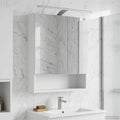 Badezimmerspiegelschrank Weiß 50 x 14,5 x 70 cm Holzwerkstoff