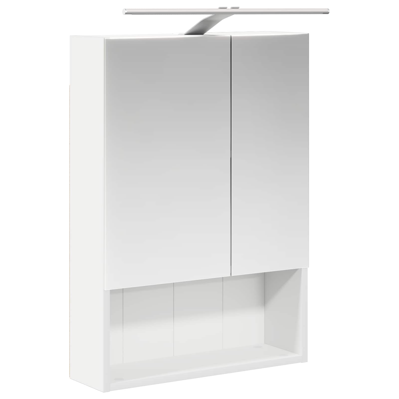 Badezimmerspiegelschrank Weiß 50 x 14,5 x 70 cm Holzwerkstoff