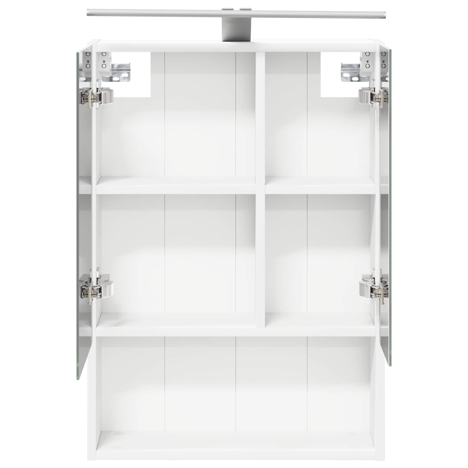 Badezimmerspiegelschrank Weiß 50 x 14,5 x 70 cm Holzwerkstoff