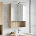 Badezimmerspiegelschrank mit Tür Sonoma-Eiche 50 x 14,5 x 70 cm