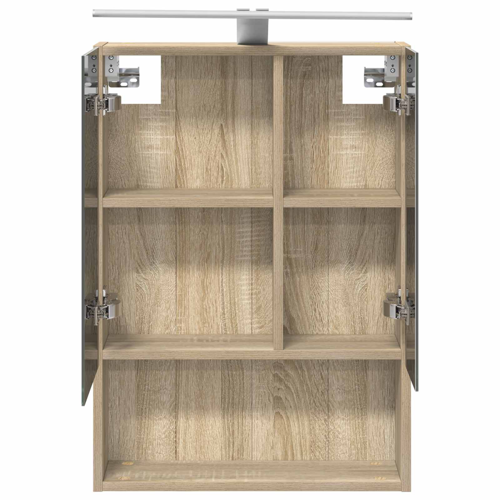 Badezimmerspiegelschrank mit Tür Sonoma-Eiche 50 x 14,5 x 70 cm
