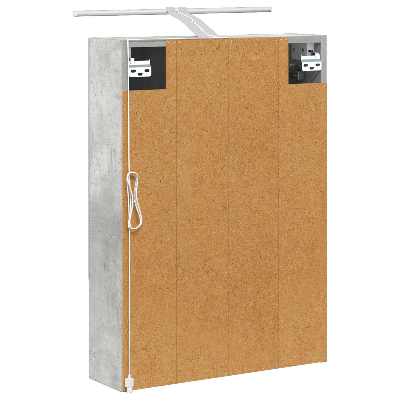 Badezimmerspiegelschrank mit Regal Beton Grau 50 x 14,5 x 70 cm