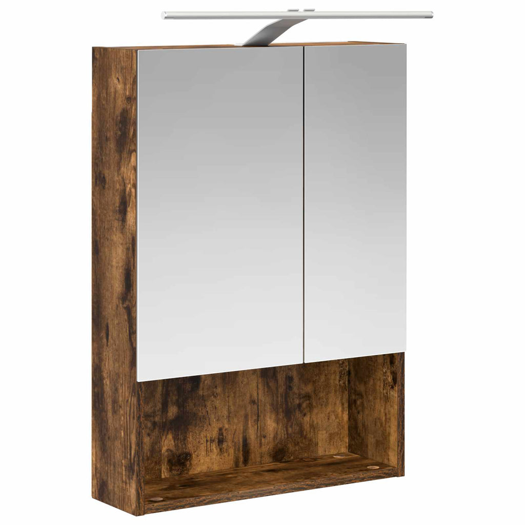 Badezimmerspiegelschrank Geräucherte Eiche 50 x 14,5 x 70 cm