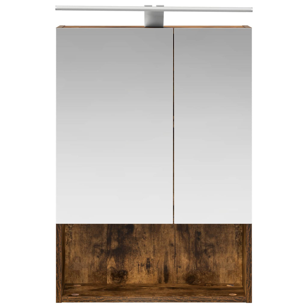 Badezimmerspiegelschrank Geräucherte Eiche 50 x 14,5 x 70 cm