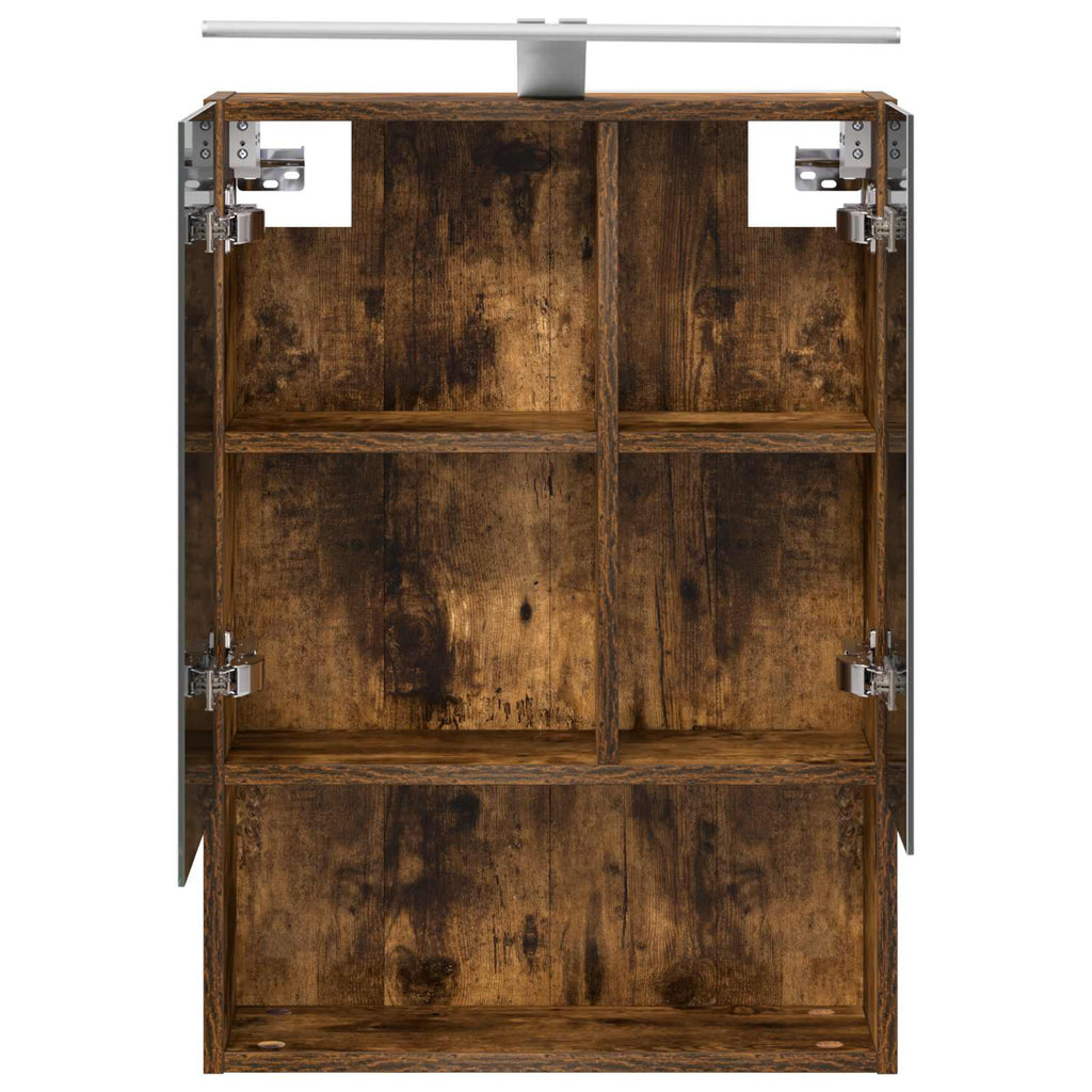Badezimmerspiegelschrank Geräucherte Eiche 50 x 14,5 x 70 cm