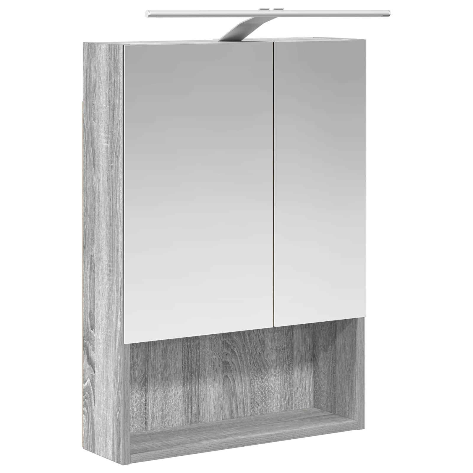 Badezimmerspiegelschrank Graues Sonoma 50 x 14,5 x 70 cm