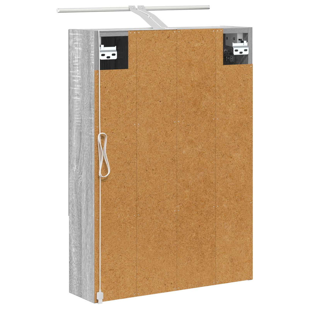 Badezimmerspiegelschrank Graues Sonoma 50 x 14,5 x 70 cm