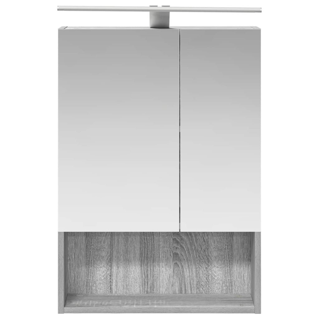 Badezimmerspiegelschrank Graues Sonoma 50 x 14,5 x 70 cm