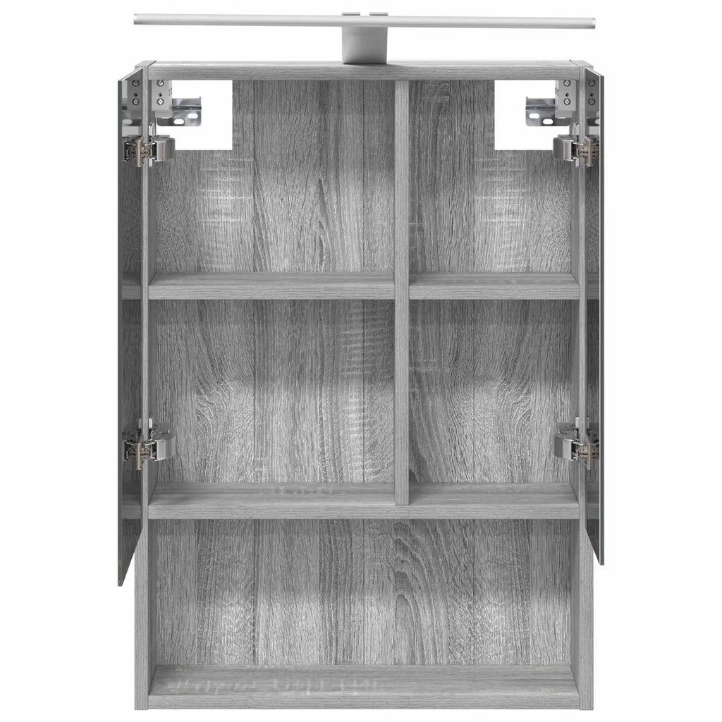 Badezimmerspiegelschrank Graues Sonoma 50 x 14,5 x 70 cm