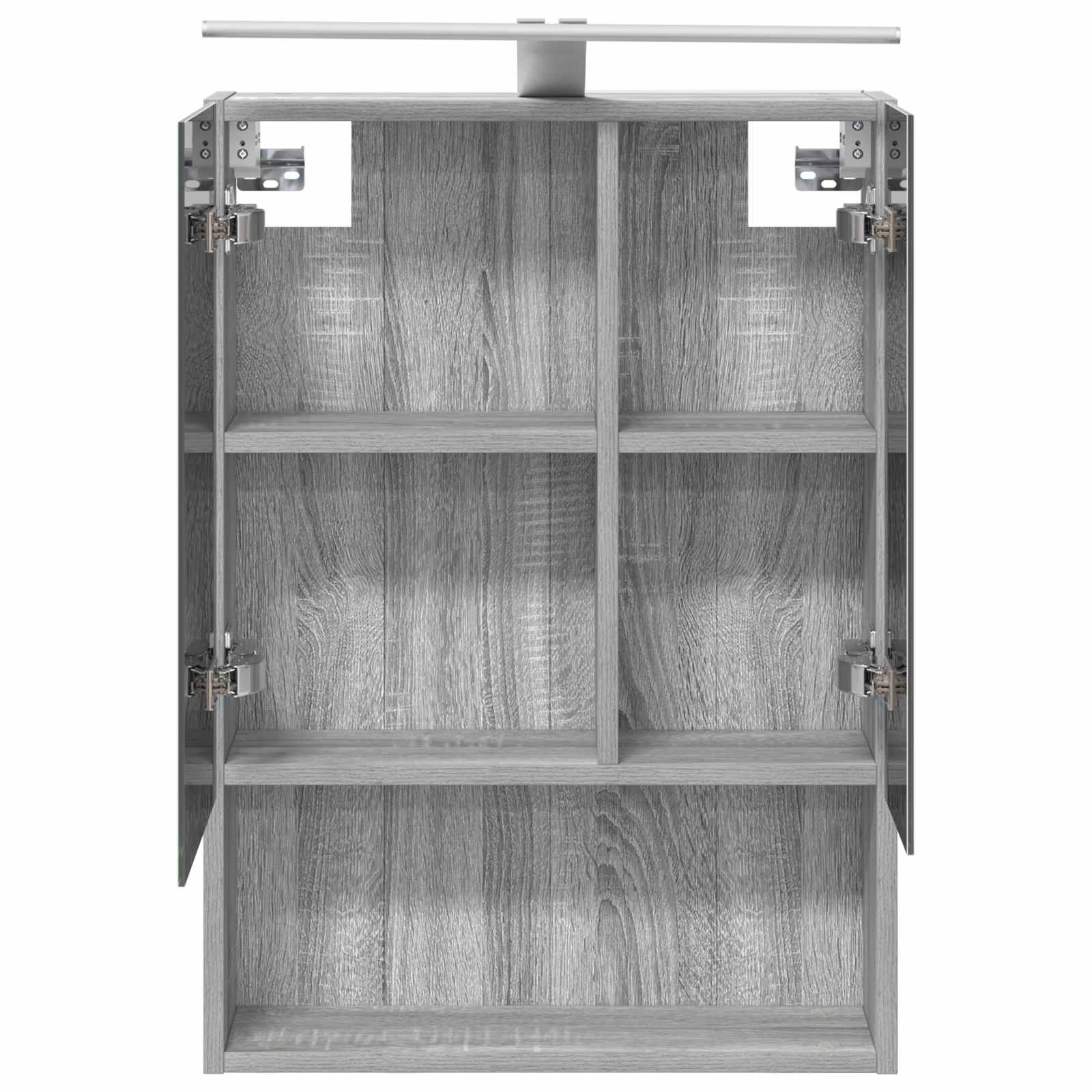 Badezimmerspiegelschrank Graues Sonoma 50 x 14,5 x 70 cm
