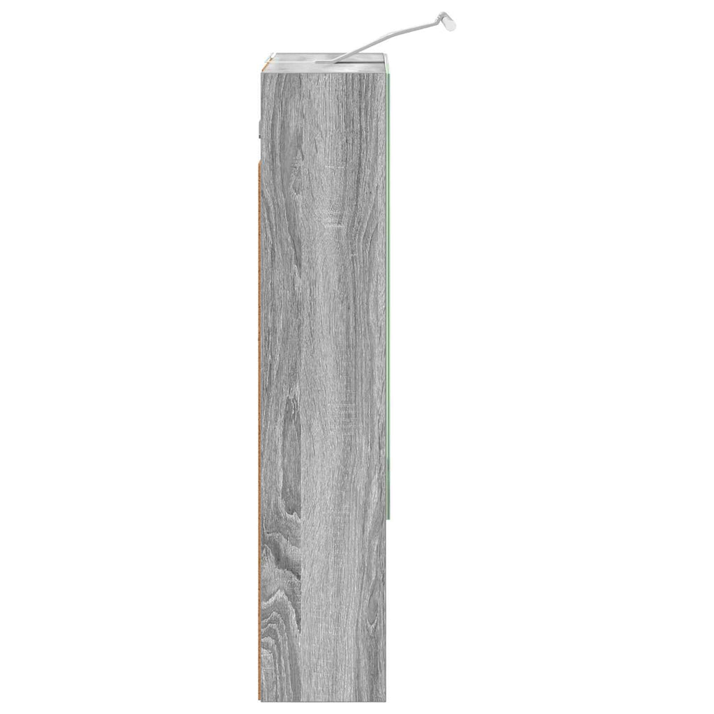 Badezimmerspiegelschrank Graues Sonoma 50 x 14,5 x 70 cm