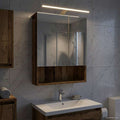 Badezimmerspiegelschrank mit Regal Altholz 50 x 14,5 x 70 cm