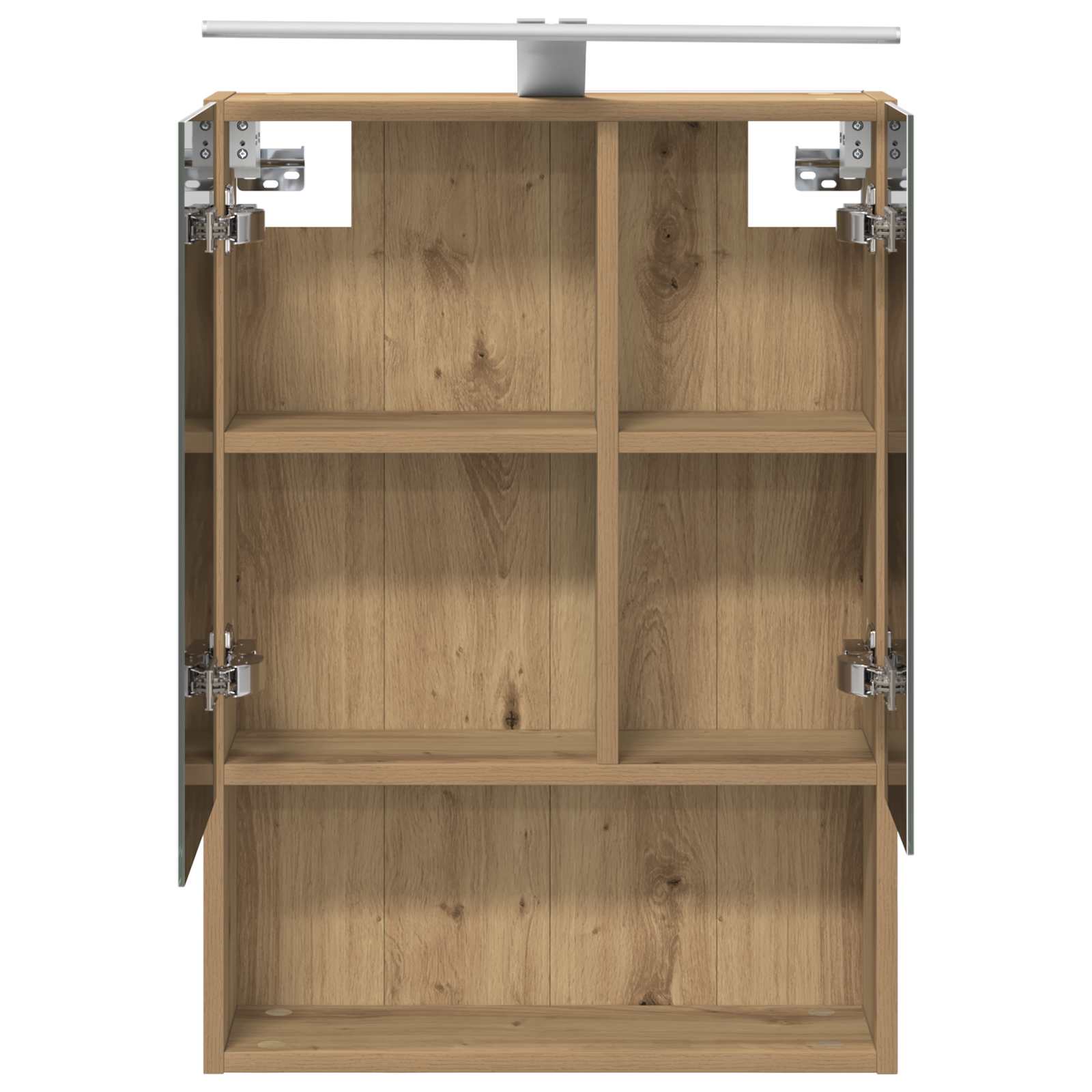 Badezimmerspiegelschrank Kunsthandwerk Eiche 50 x 14,5 x 70 cm