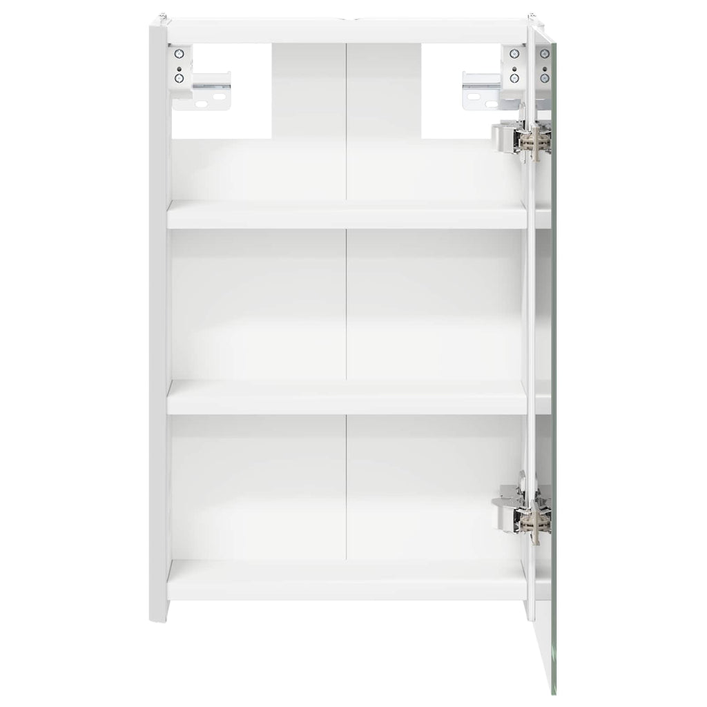 Badezimmerspiegelschrank Weiß 33 x 11,5 x 50 cm Holzwerkstoff