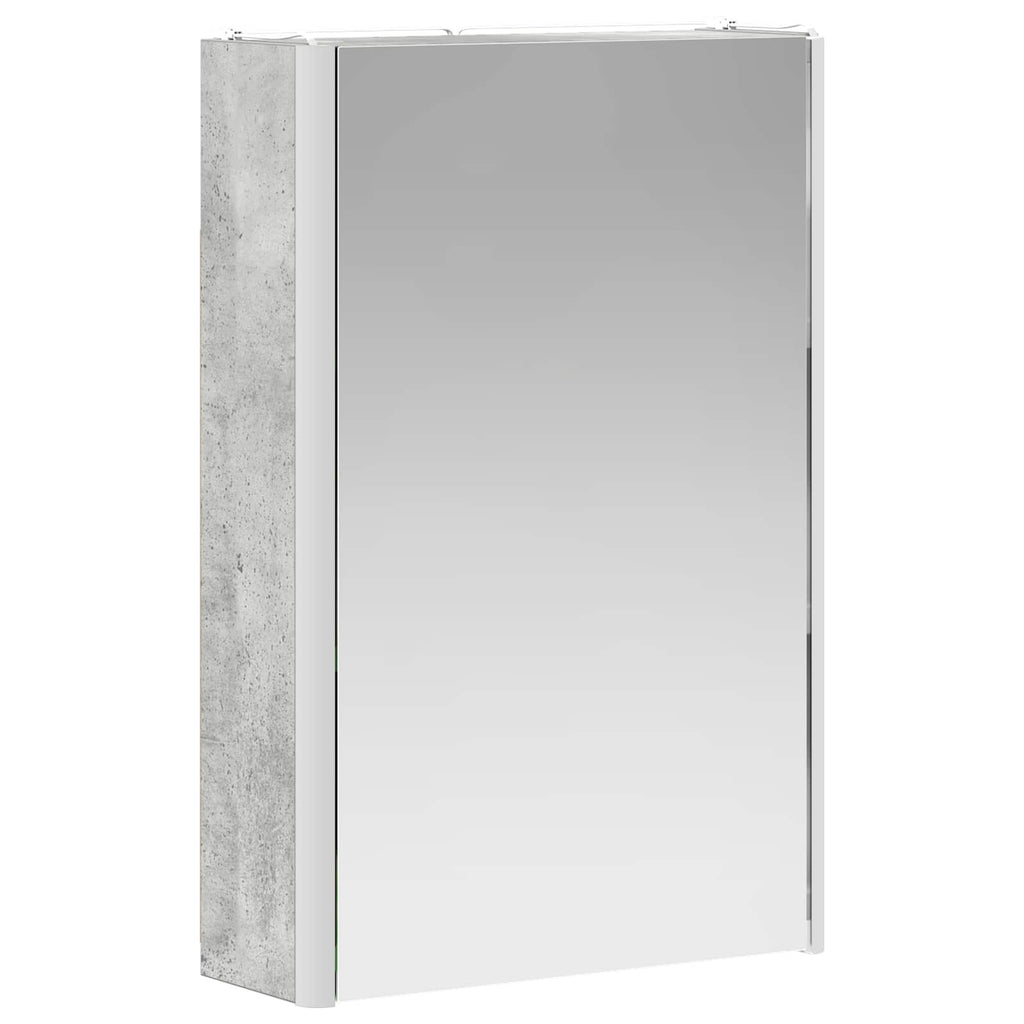 Badezimmerspiegelschrank Beton Grau 33 x 11,5 x 50 cm