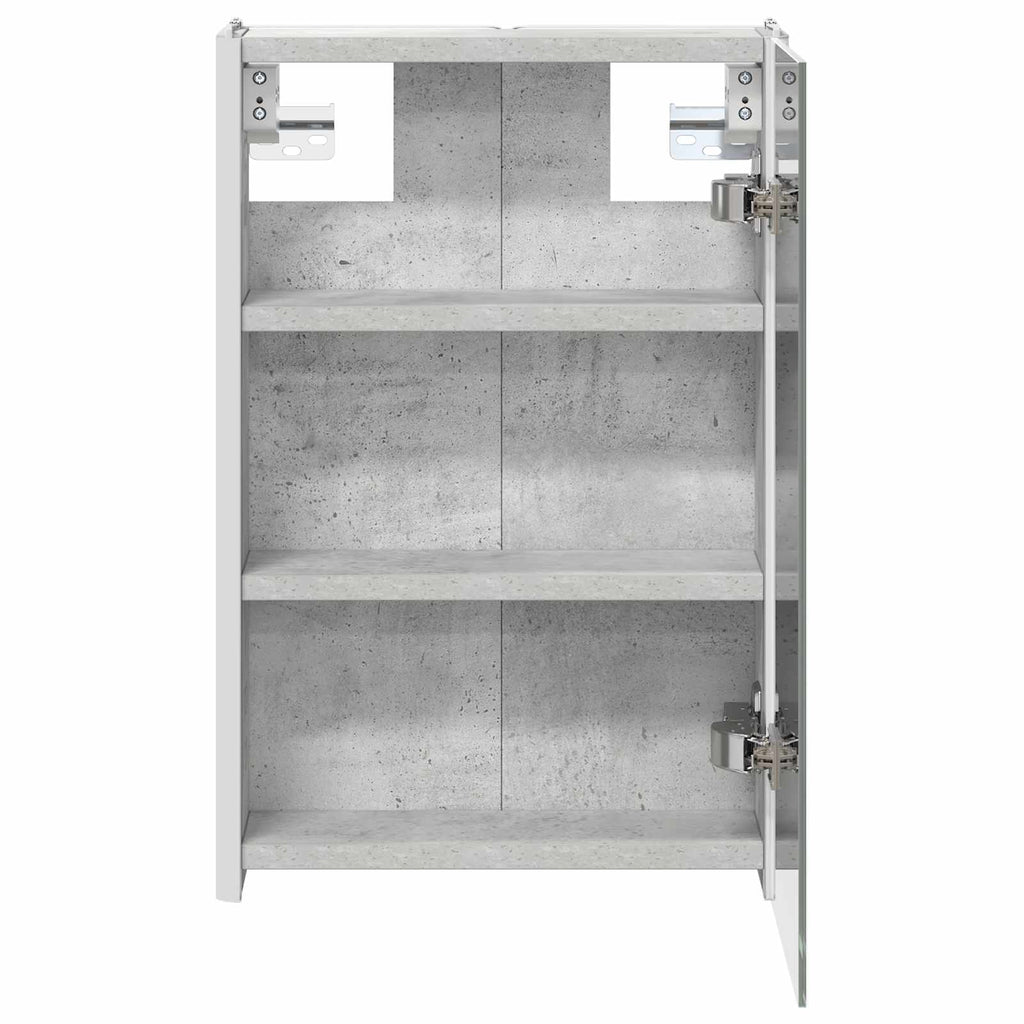 Badezimmerspiegelschrank Beton Grau 33 x 11,5 x 50 cm
