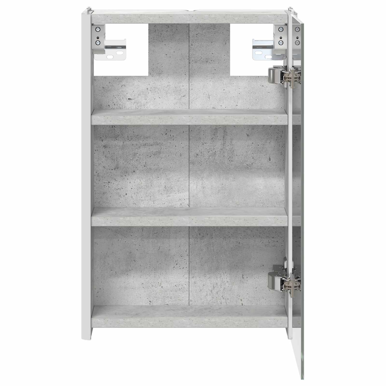 Badezimmerspiegelschrank Beton Grau 33 x 11,5 x 50 cm