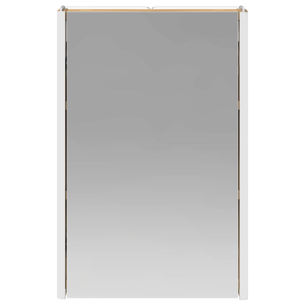 Badezimmerspiegelschrank Kunsthandwerk Eiche 33 x 11,5 x 50 cm